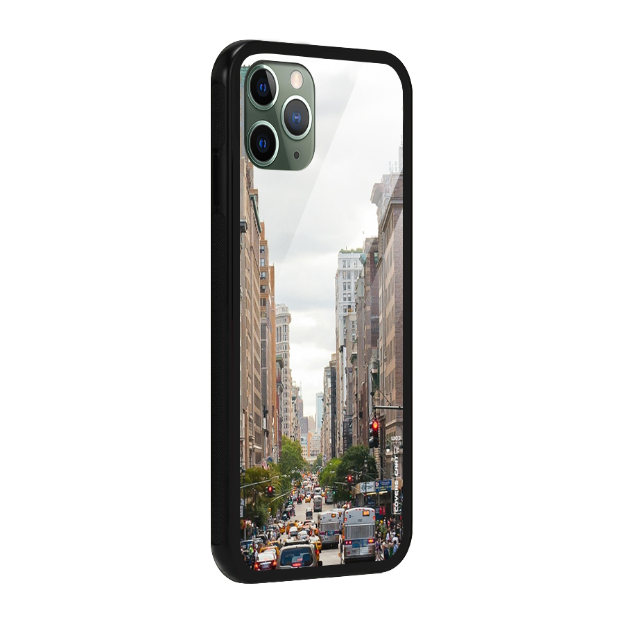 City Street View Glass Back Case for iPhone 11 Pro