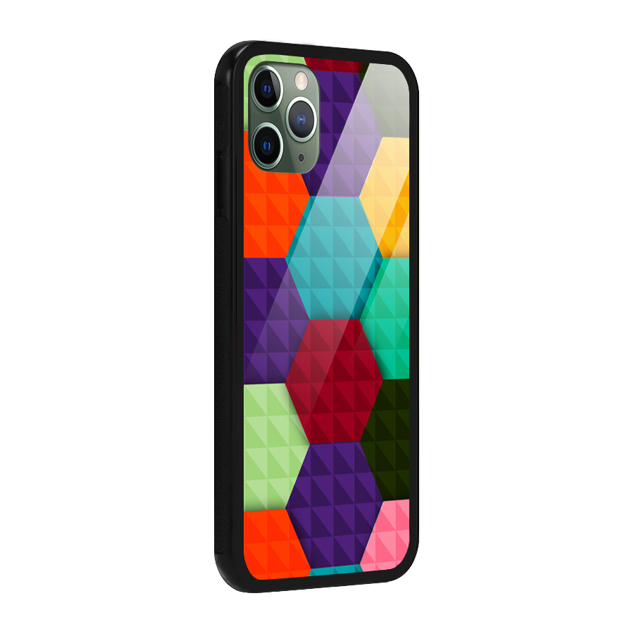 Colourful Abstract Glass Back Case for iPhone 11 Pro