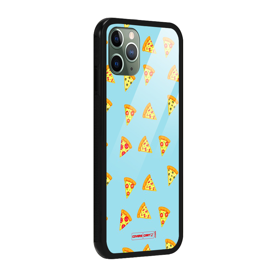 Cute Slices of Pizza Glass Back Case for iPhone 11 Pro