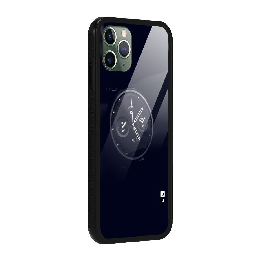 Dark Watch Glass Back Case for iPhone 11 Pro
