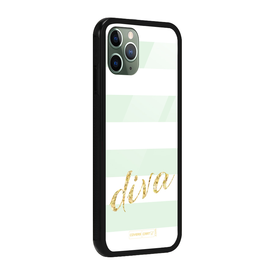 Diva Glass Back Case for iPhone 11 Pro