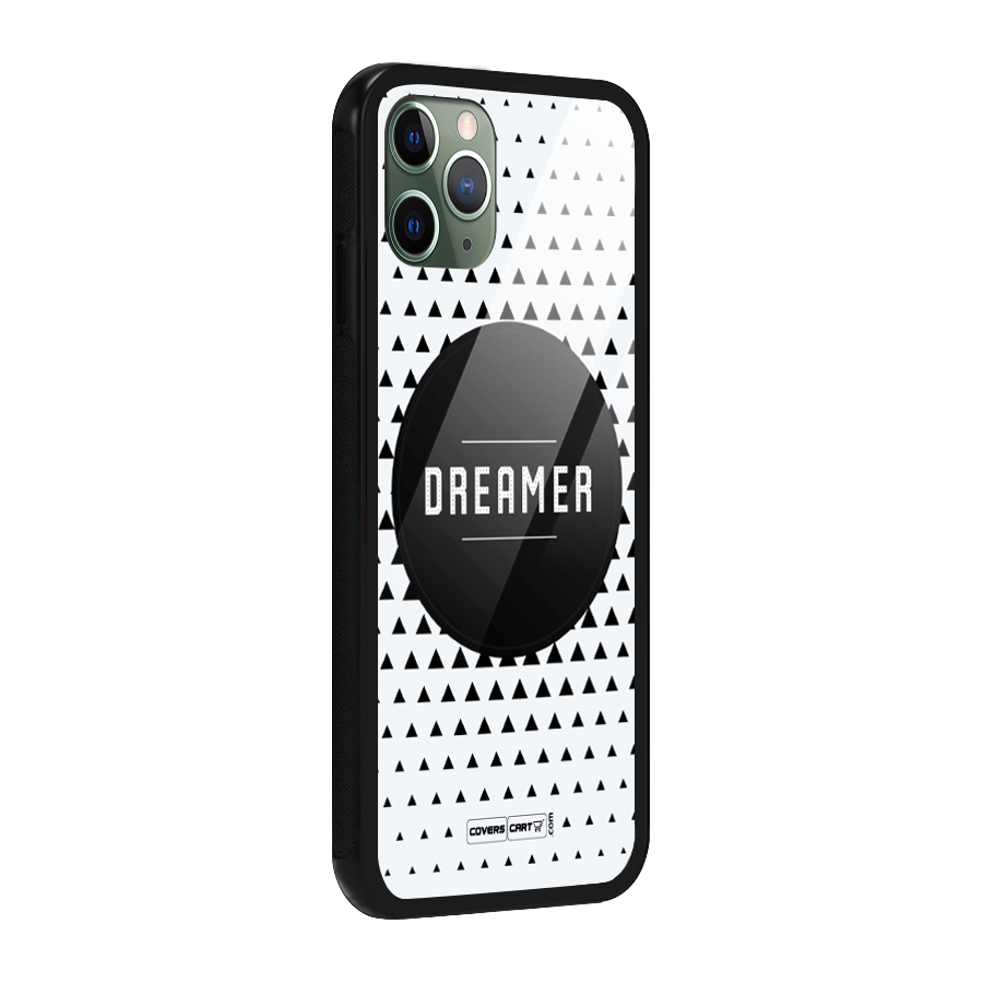 Dreamer Minimalist Glass Back Case for iPhone 11 Pro