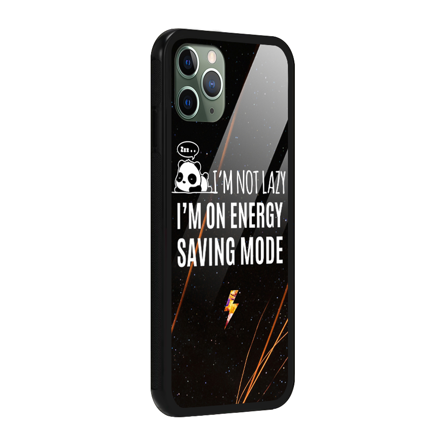 Energy Saving Mode Glass Back Case for iPhone 11 Pro