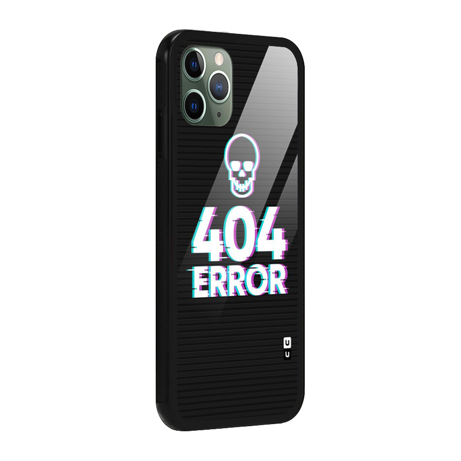 Error 404 Skull Glass Back Case for iPhone 11 Pro