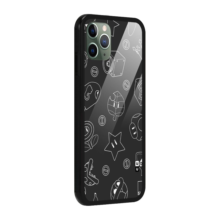 Face Mishchief Glass Back Case for iPhone 11 Pro