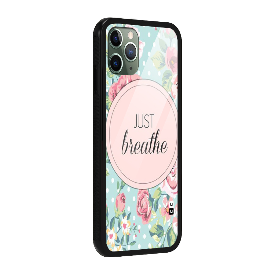 Floral Bloom Glass Back Case for iPhone 11 Pro