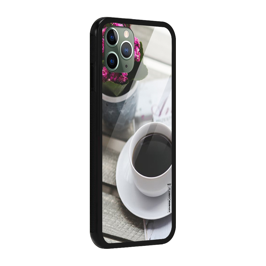 Flower And Blend Glass Back Case for iPhone 11 Pro