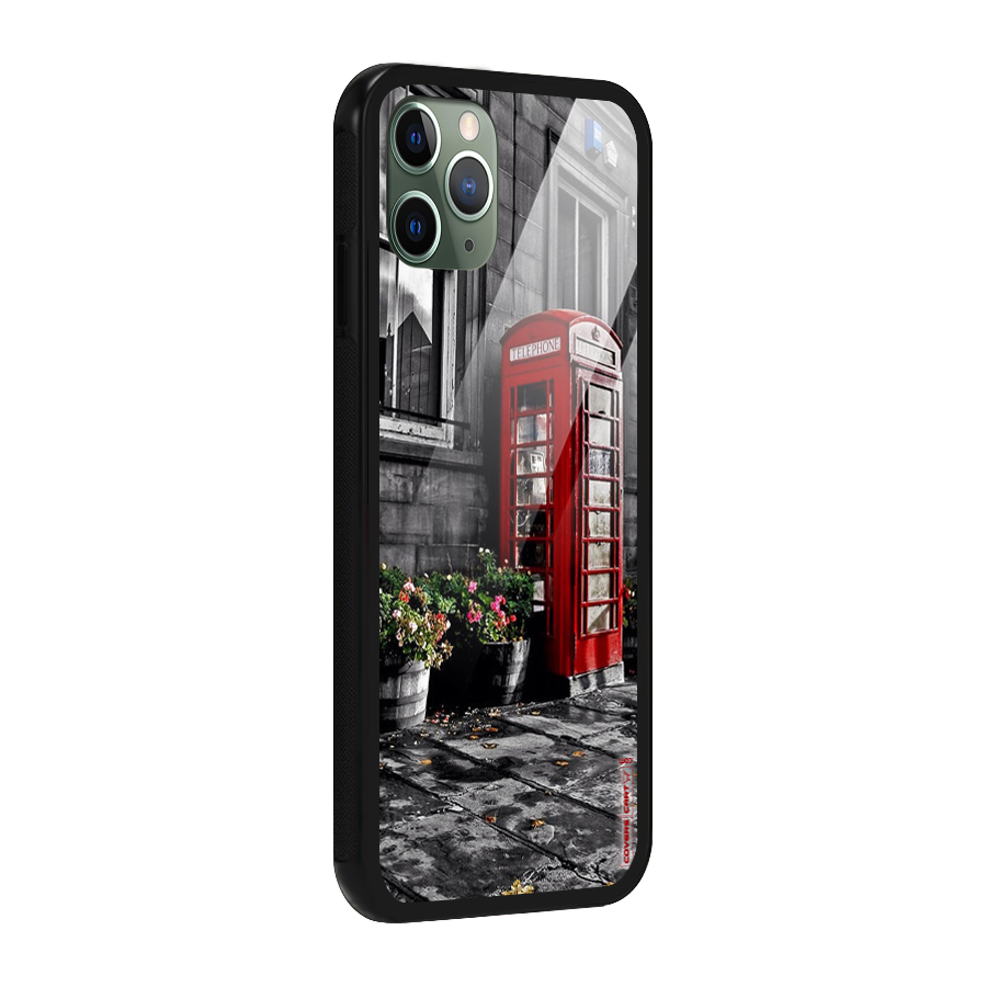 Flower And Booth Glass Back Case for iPhone 11 Pro