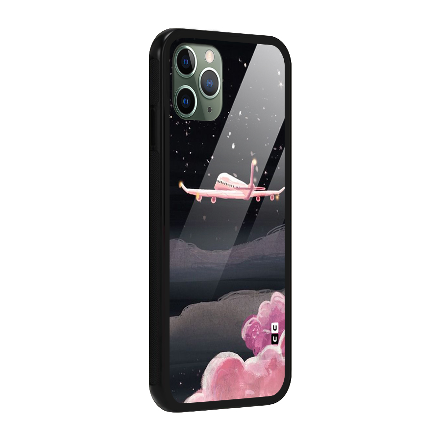 Fly Pink Glass Back Case for iPhone 11 Pro