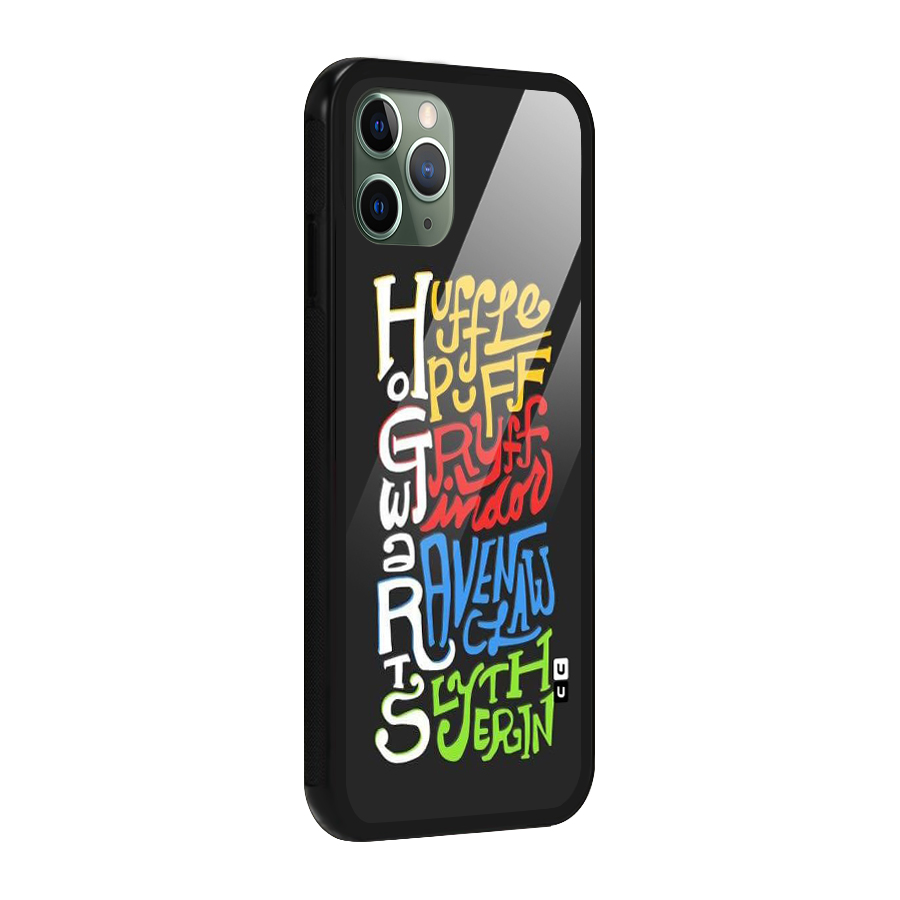 Four Colored Homes Glass Back Case for iPhone 11 Pro