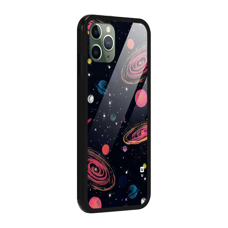 Galaxy Beauty Glass Back Case for iPhone 11 Pro