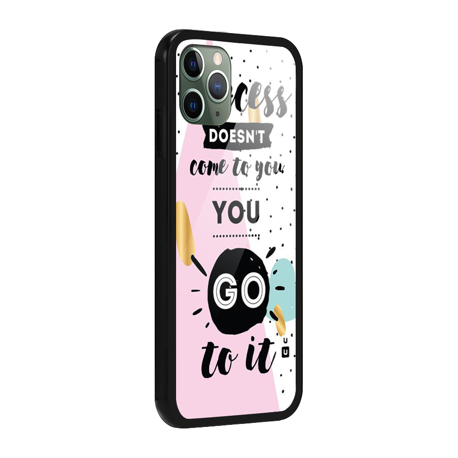 Go To Success Glass Back Case for iPhone 11 Pro