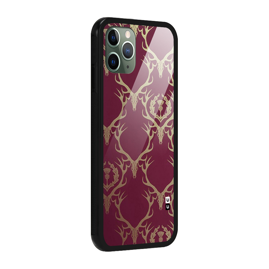 Golden Bull Design Glass Back Case for iPhone 11 Pro