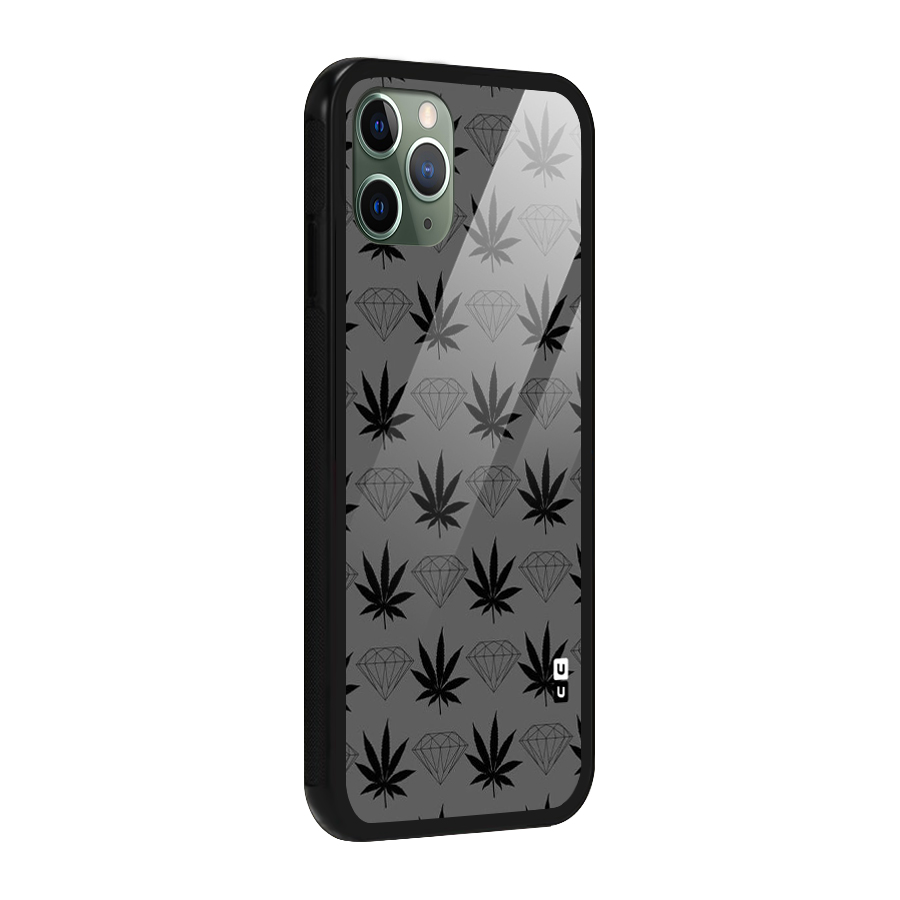 Grass Diamond Glass Back Case for iPhone 11 Pro