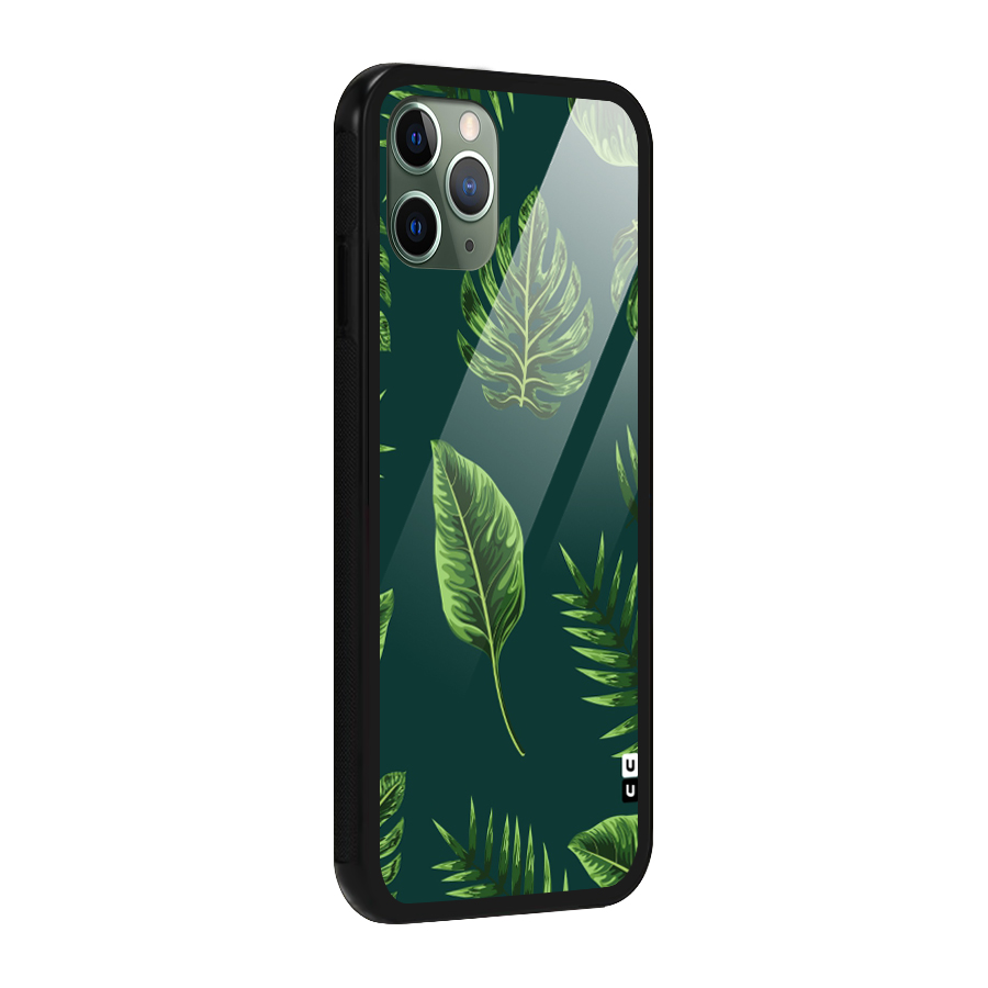Green Leafs Glass Back Case for iPhone 11 Pro