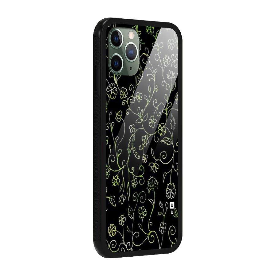 Green Leaves Glass Back Case for iPhone 11 Pro