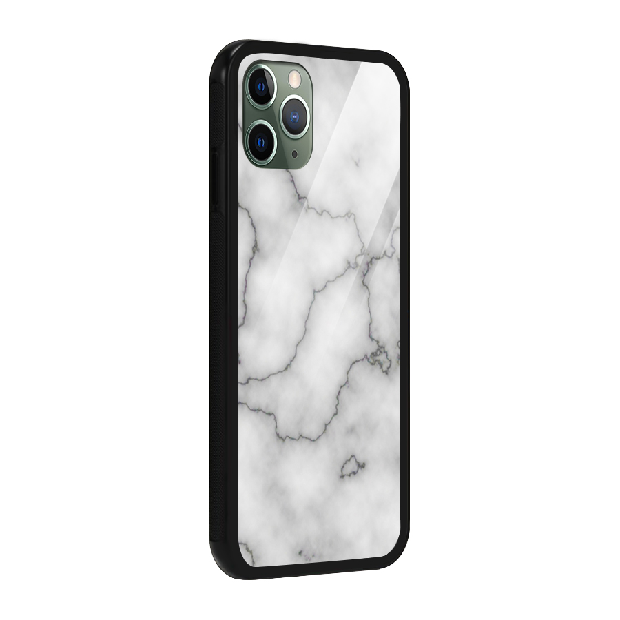 Grey Marble Glass Back Case for iPhone 11 Pro