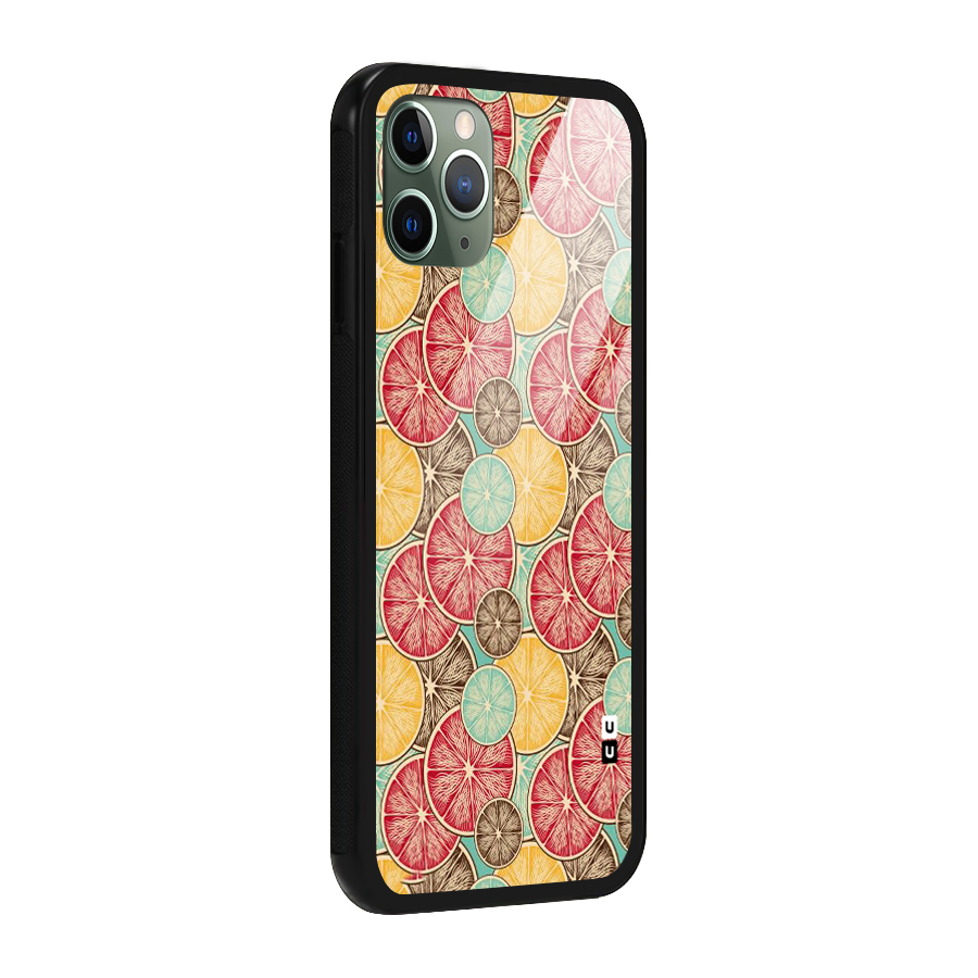 Juicy Pattern Glass Back Case for iPhone 11 Pro
