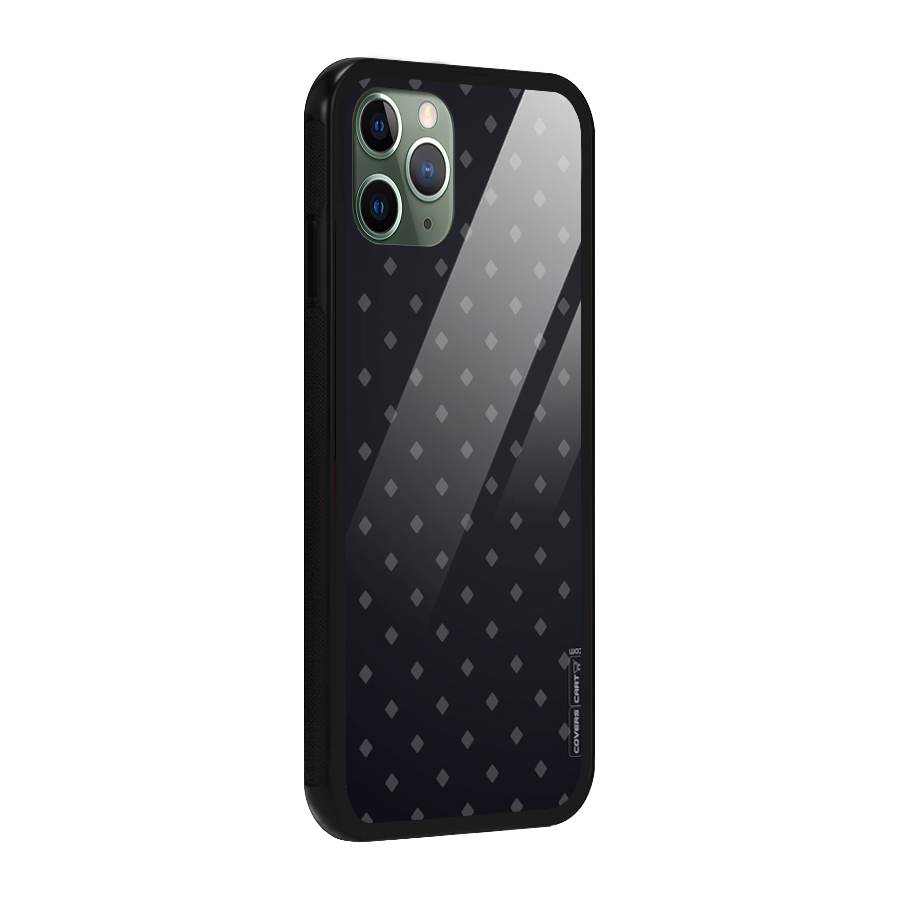 Lavish Diamond Pattern Glass Back Case for iPhone 11 Pro