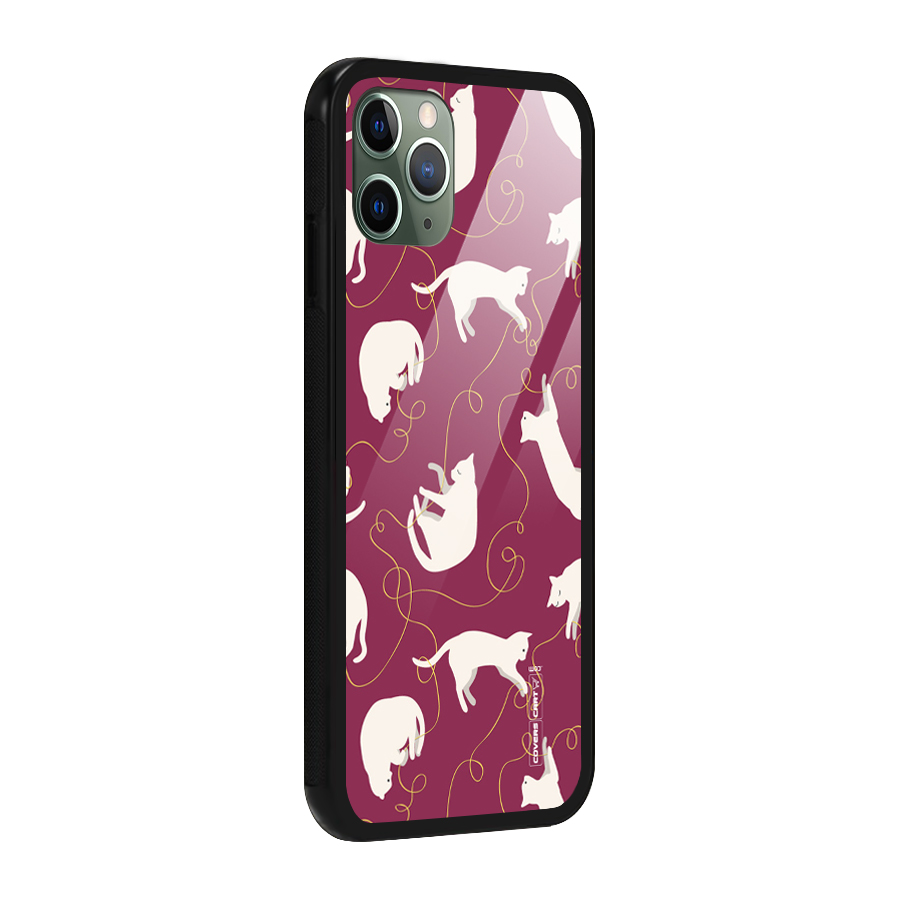 Lazy Kitty Glass Back Case for iPhone 11 Pro