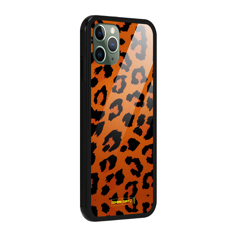 Leopard Glass Back Case for iPhone 11 Pro