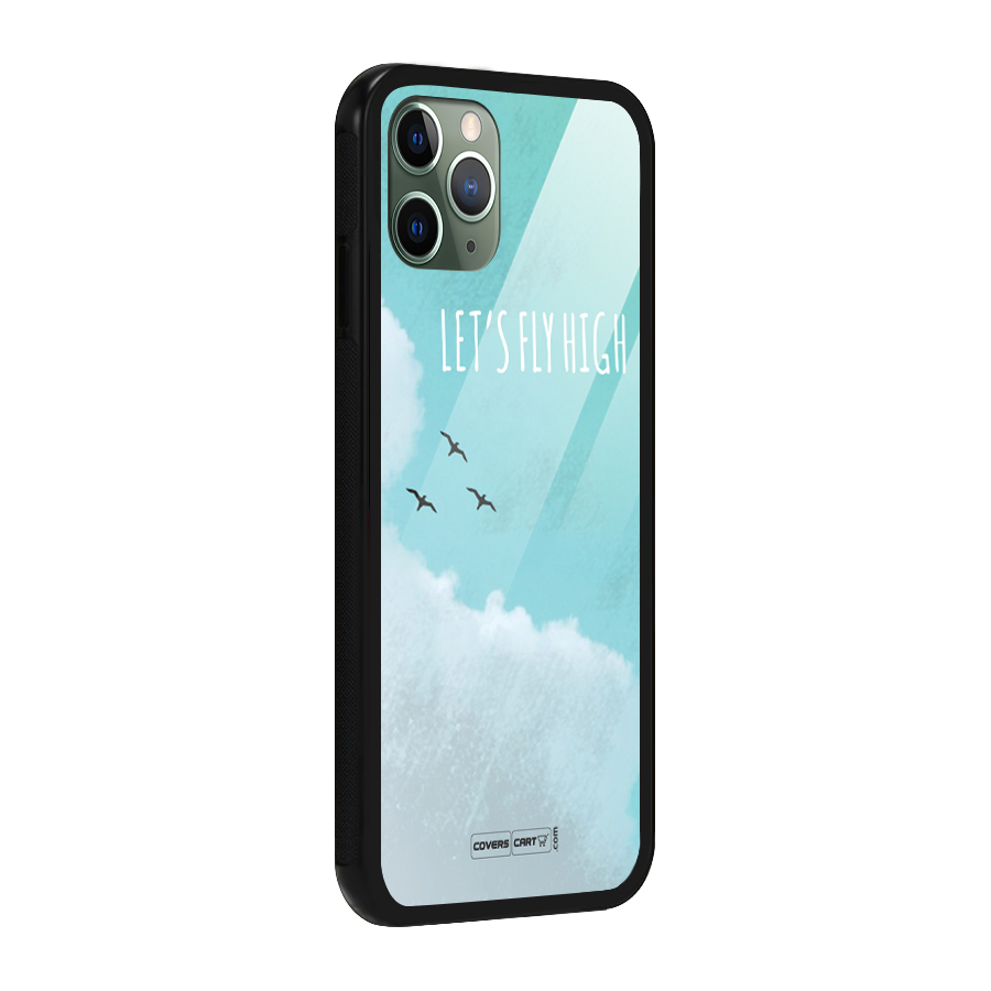Lets Fly High Glass Back Case for iPhone 11 Pro