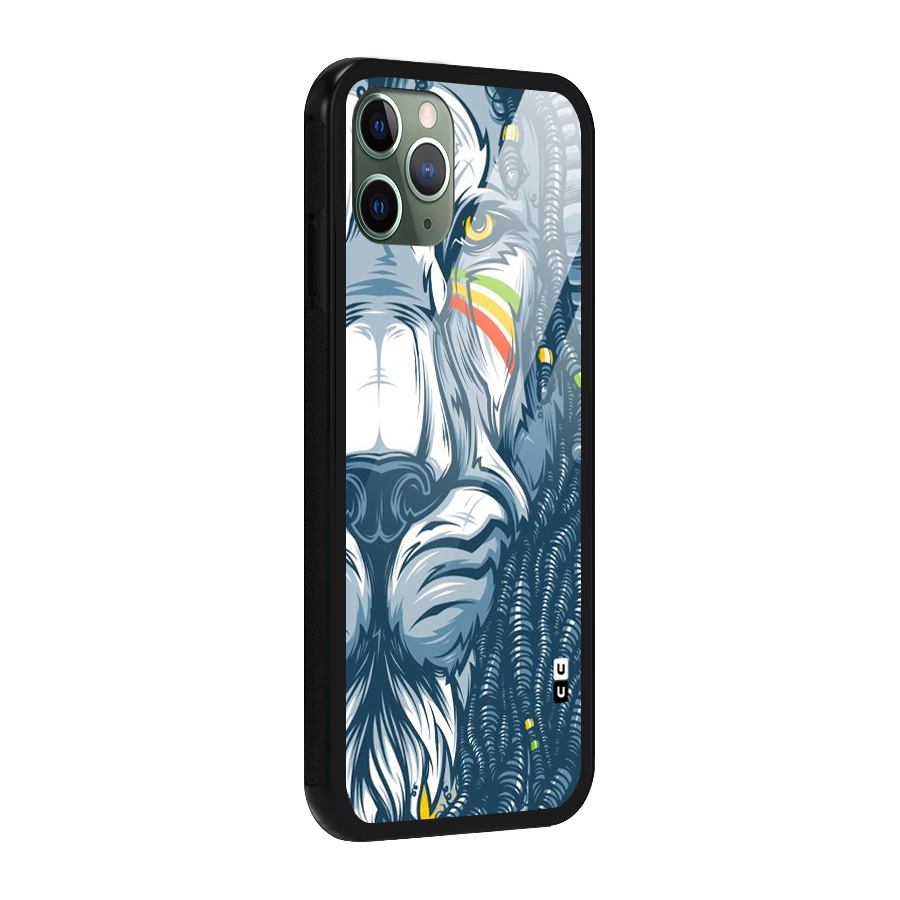 Lionic Face Glass Back Case for iPhone 11 Pro