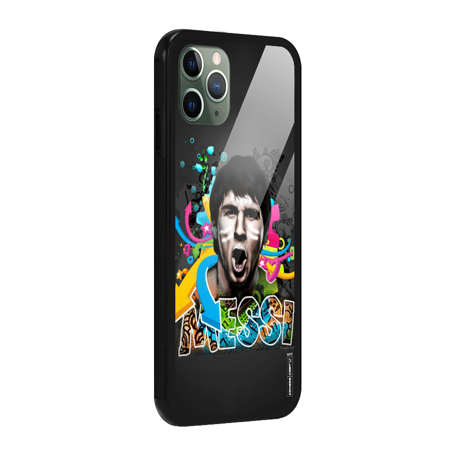 Messi For Argentina Glass Back Case for iPhone 11 Pro
