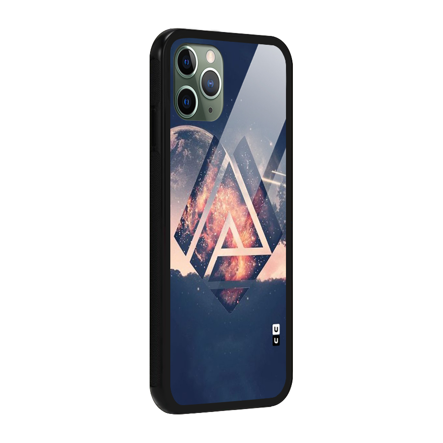 Moon Abstract Glass Back Case for iPhone 11 Pro