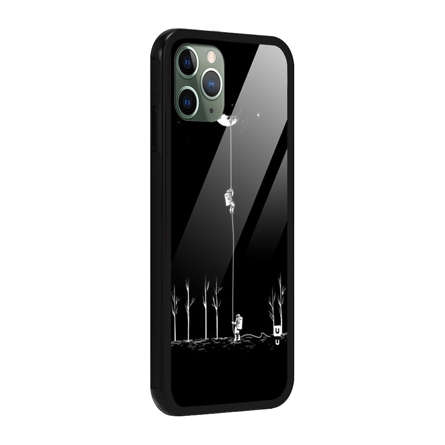 Moon Man Glass Back Case for iPhone 11 Pro
