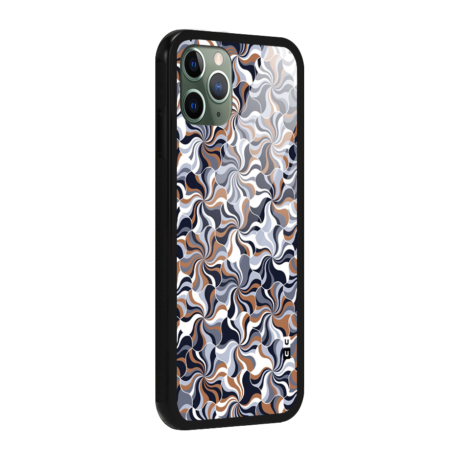 Multicolor Swirls Glass Back Case for iPhone 11 Pro