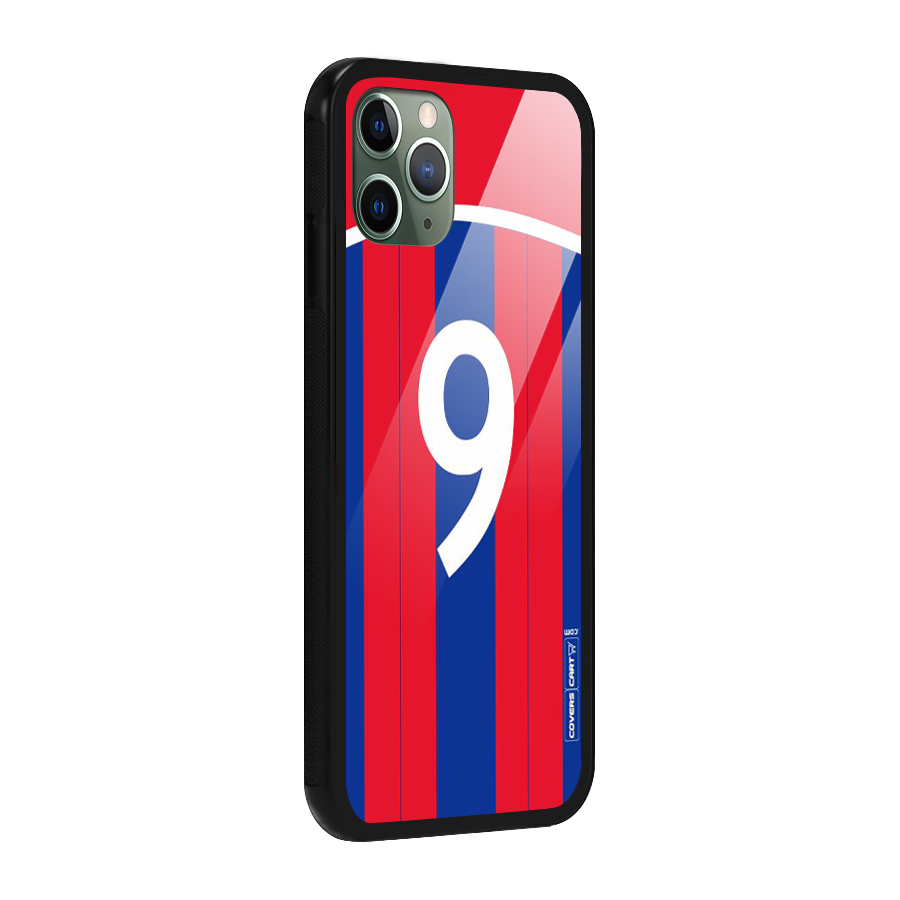 Number 9 Jersey Glass Back Case for iPhone 11 Pro