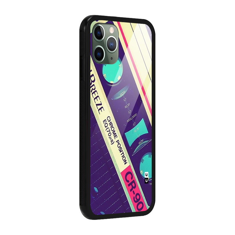 Old Casette Shade Glass Back Case for iPhone 11 Pro
