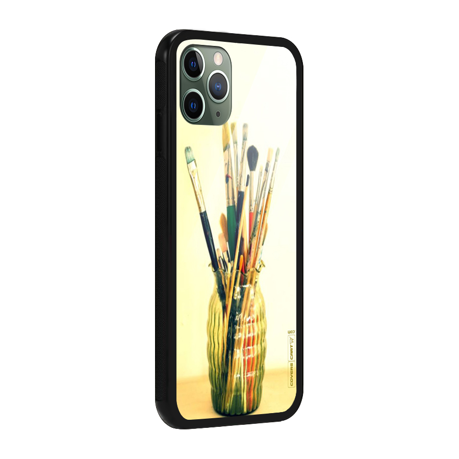 Paint Vass Glass Back Case for iPhone 11 Pro