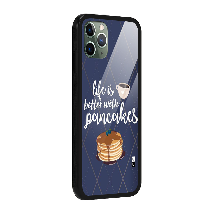 Pancake Life Glass Back Case for iPhone 11 Pro