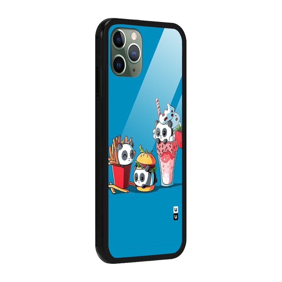 Panda Lazy Glass Back Case for iPhone 11 Pro