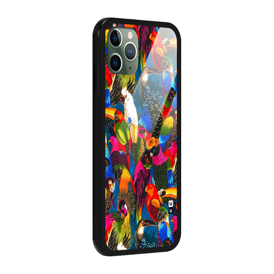 Parrot Art Glass Back Case for iPhone 11 Pro