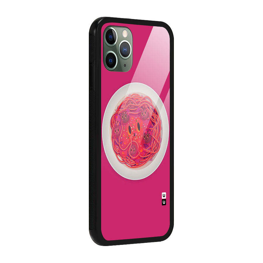 Pasta Cute Glass Back Case for iPhone 11 Pro