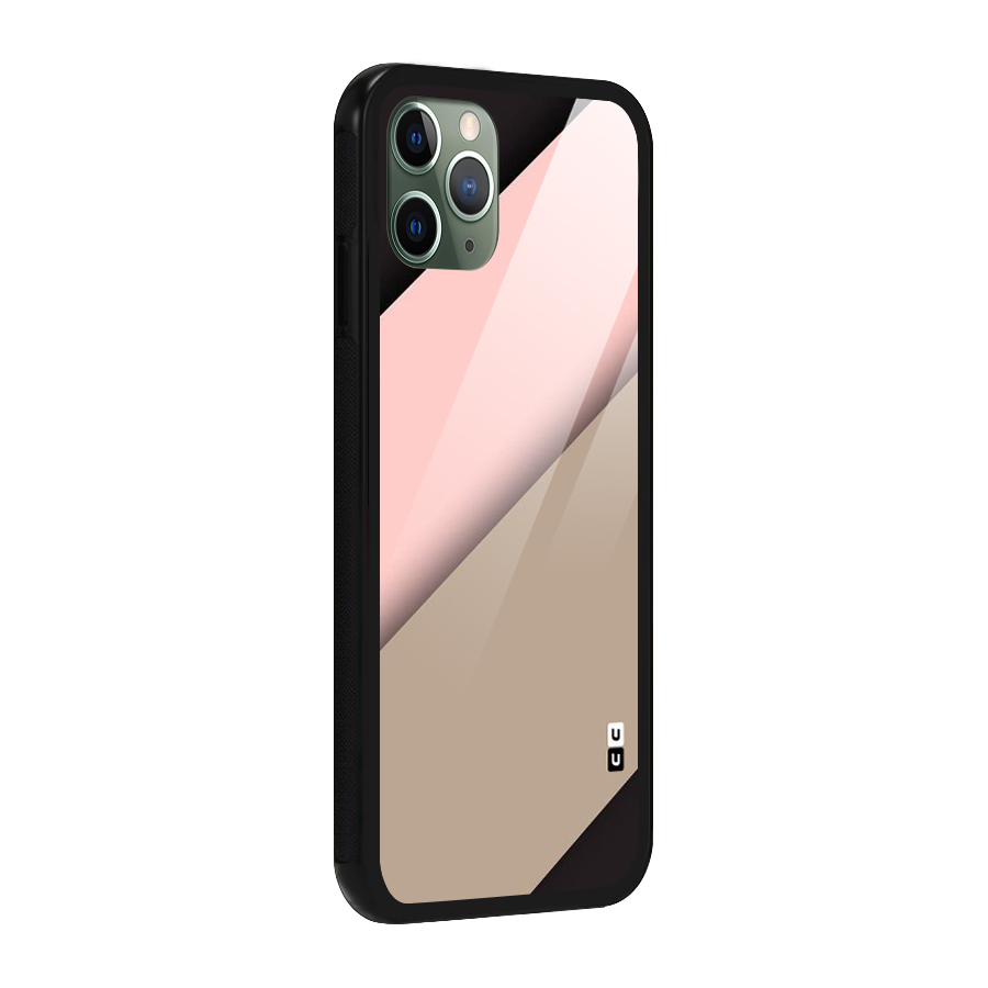 Pink Diagonal Glass Back Case for iPhone 11 Pro