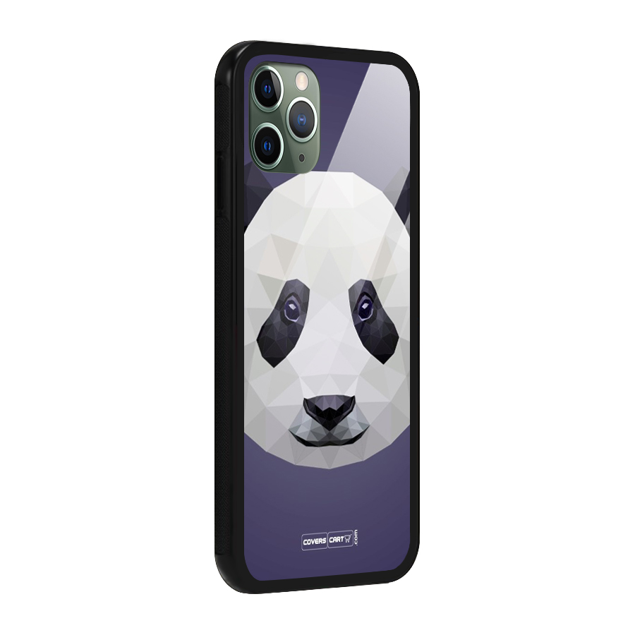 Polygon Panda Glass Back Case for iPhone 11 Pro