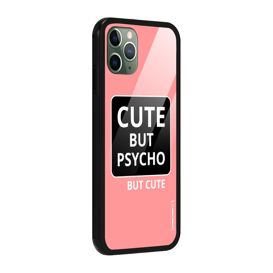 Psycho But Cute Glass Back Case for iPhone 11 Pro