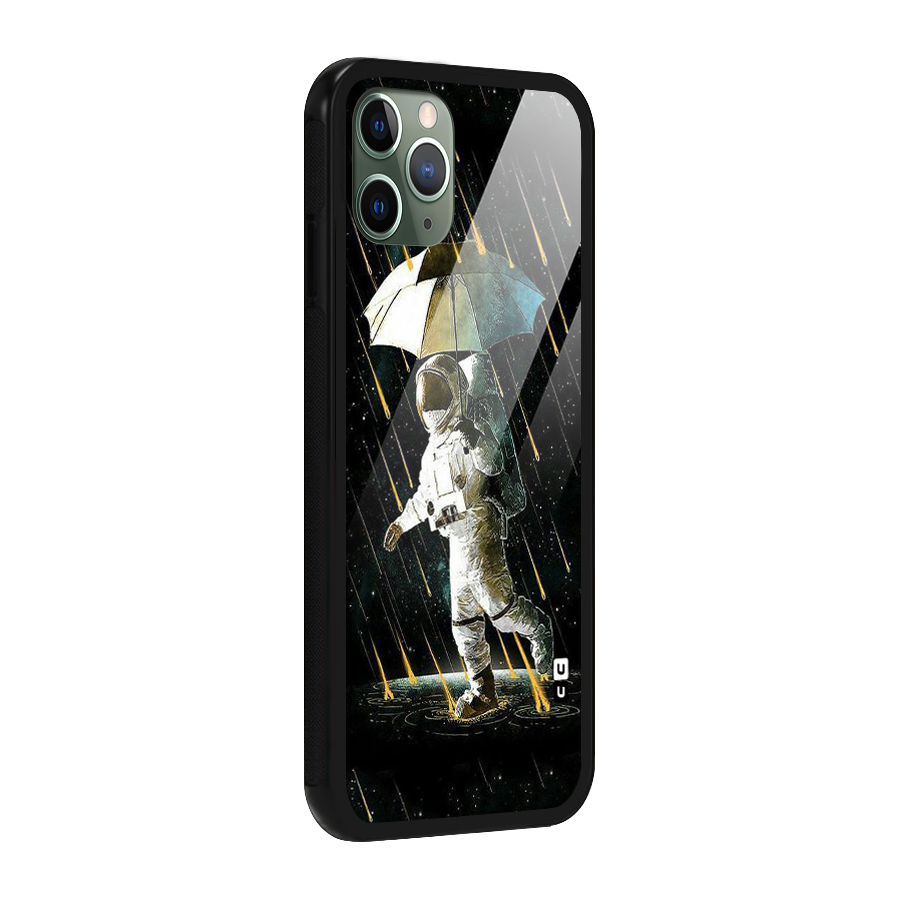 Rain Spaceman Glass Back Case for iPhone 11 Pro