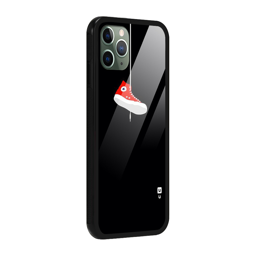 Red Shoe Hanging Glass Back Case for iPhone 11 Pro