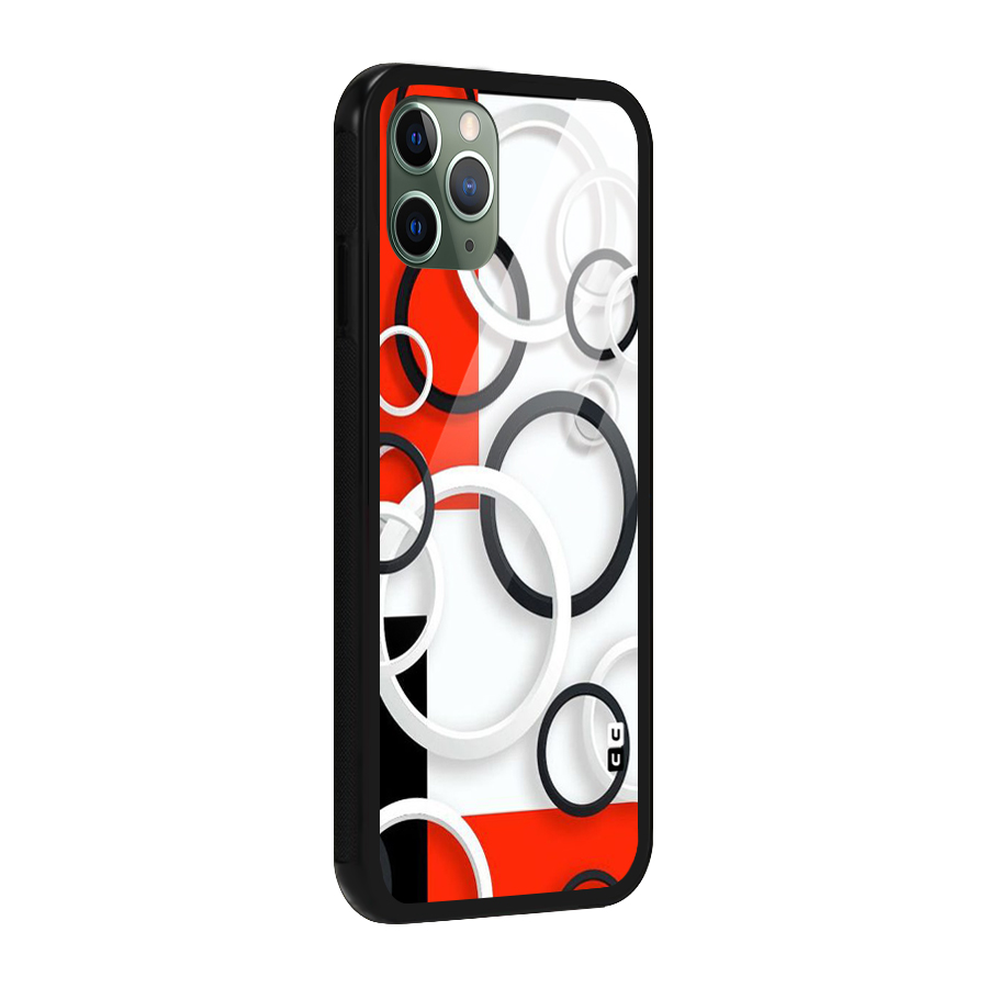 Rings Abstract Glass Back Case for iPhone 11 Pro