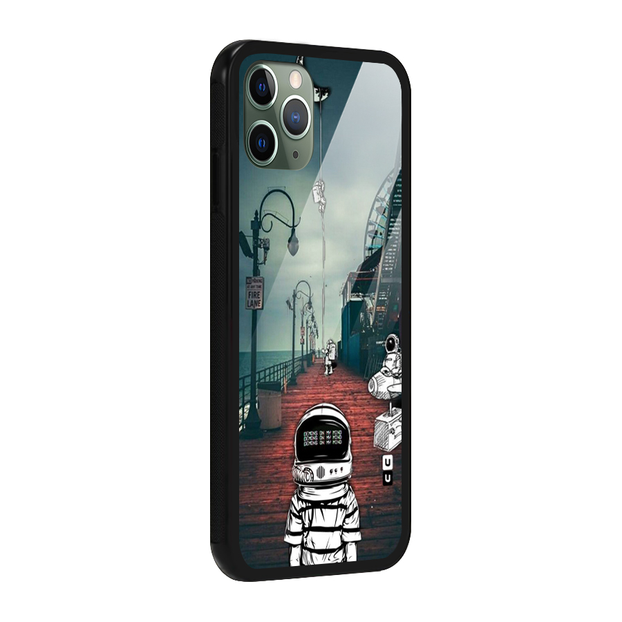 Robotic Design Glass Back Case for iPhone 11 Pro