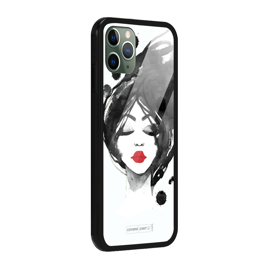 Sassy Girl Glass Back Case for iPhone 11 Pro