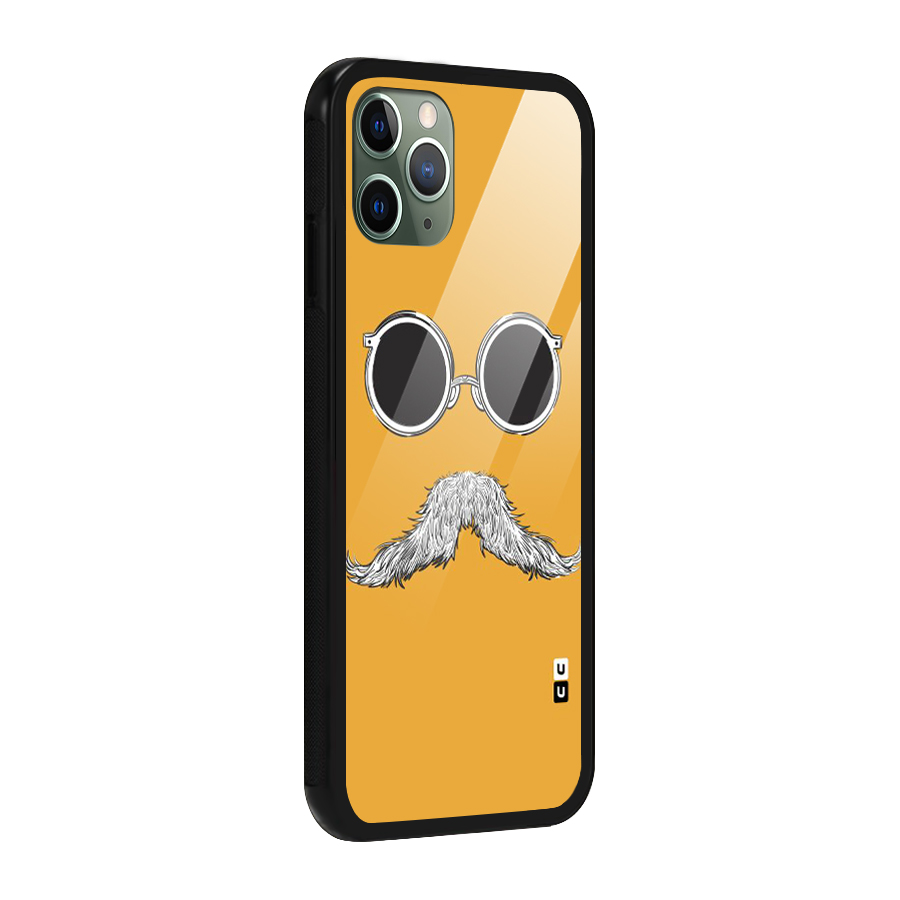 Sassy Mustache Glass Back Case for iPhone 11 Pro