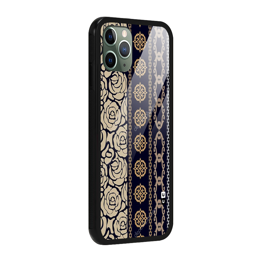 Seamless Pattern Glass Back Case for iPhone 11 Pro