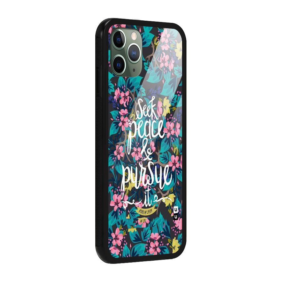 Seek Peace Glass Back Case for iPhone 11 Pro