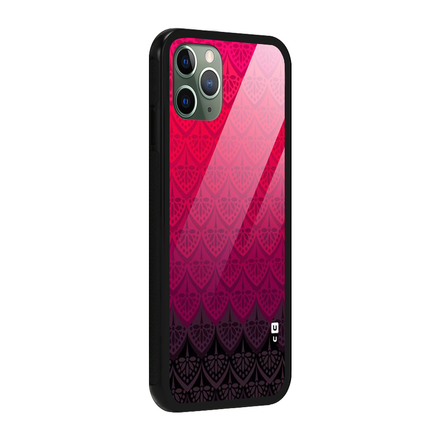 Shades Red Design Glass Back Case for iPhone 11 Pro
